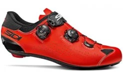 Chaussures De Cyclisme Route SIDI Genius 10 Noir / Rouge Fluo