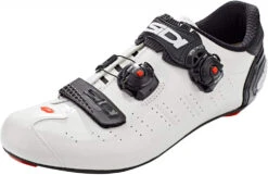 Chaussures Vélo Route SIDI Ergo 5 Mega Blanc Noir Mat Carbon Composite -Shimano Boutique chaussures velo route sidi ergo 5 mega blanc noir mat carbon composite 1 4