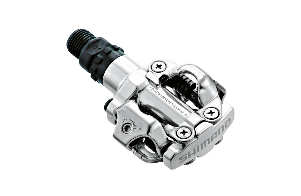 SHIMANO Pédales VTT SPD PD-M520 Argent 2 SHIMANO Pédales VTT SPD PD-M520 Argent